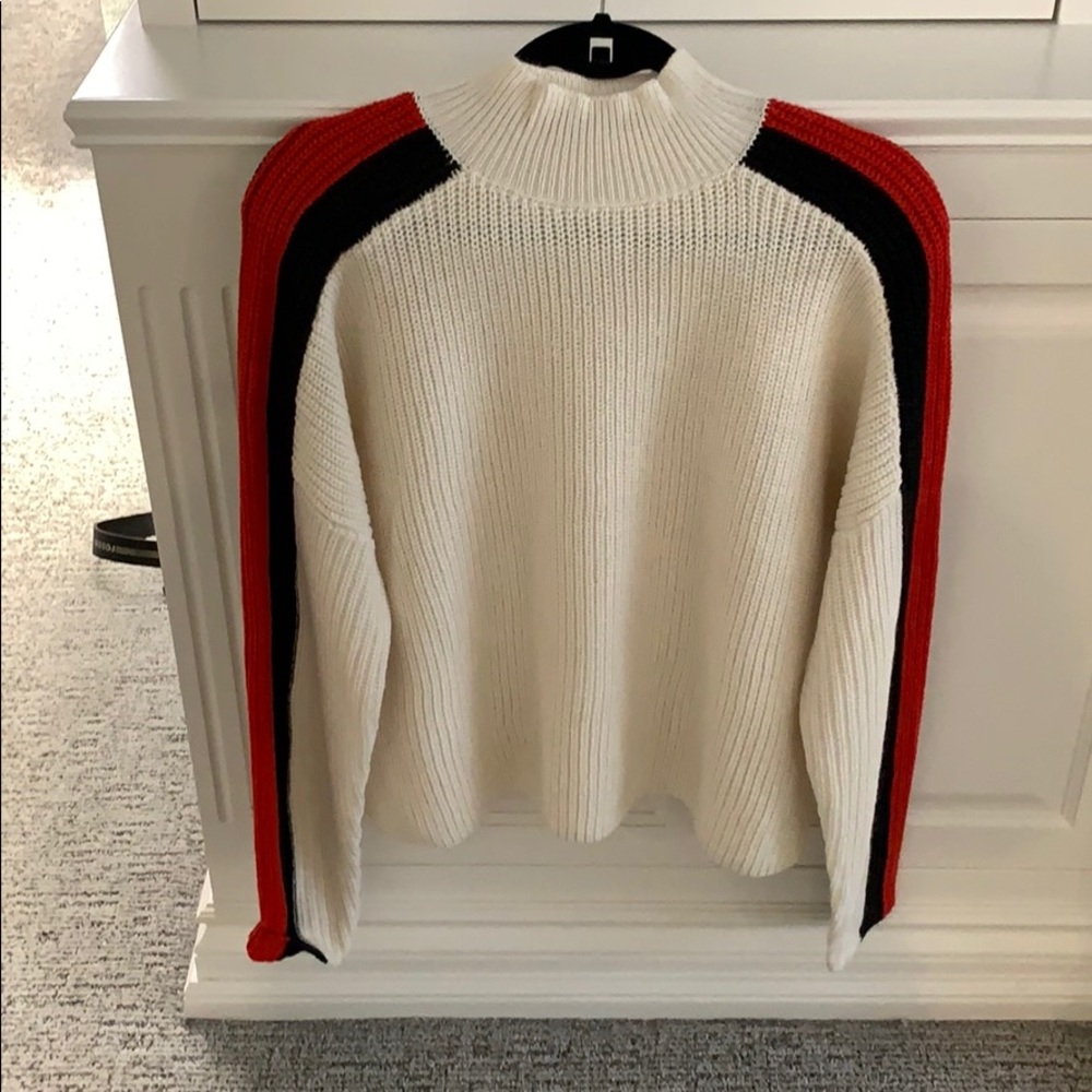 Sanctuary red, black and cream sweater